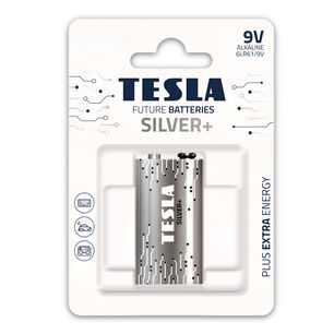 Pack 12 Bater&iacute;as 9v Tesla Silver+ Alcalina High Power