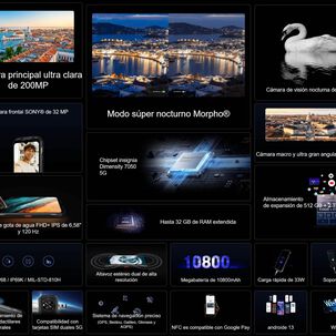 Doogee V30 Pro Resistente A Golpes, Polvo, Humedad Y Agua / Bater&iacute;a Potente, C&aacute;mara Visi&oacute;n Nocturna, Potente Parlante