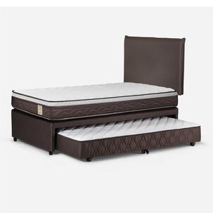 Cama Nido Rosen New Style 4 / 1.5 Plazas / Base Normal + Set De Maderas