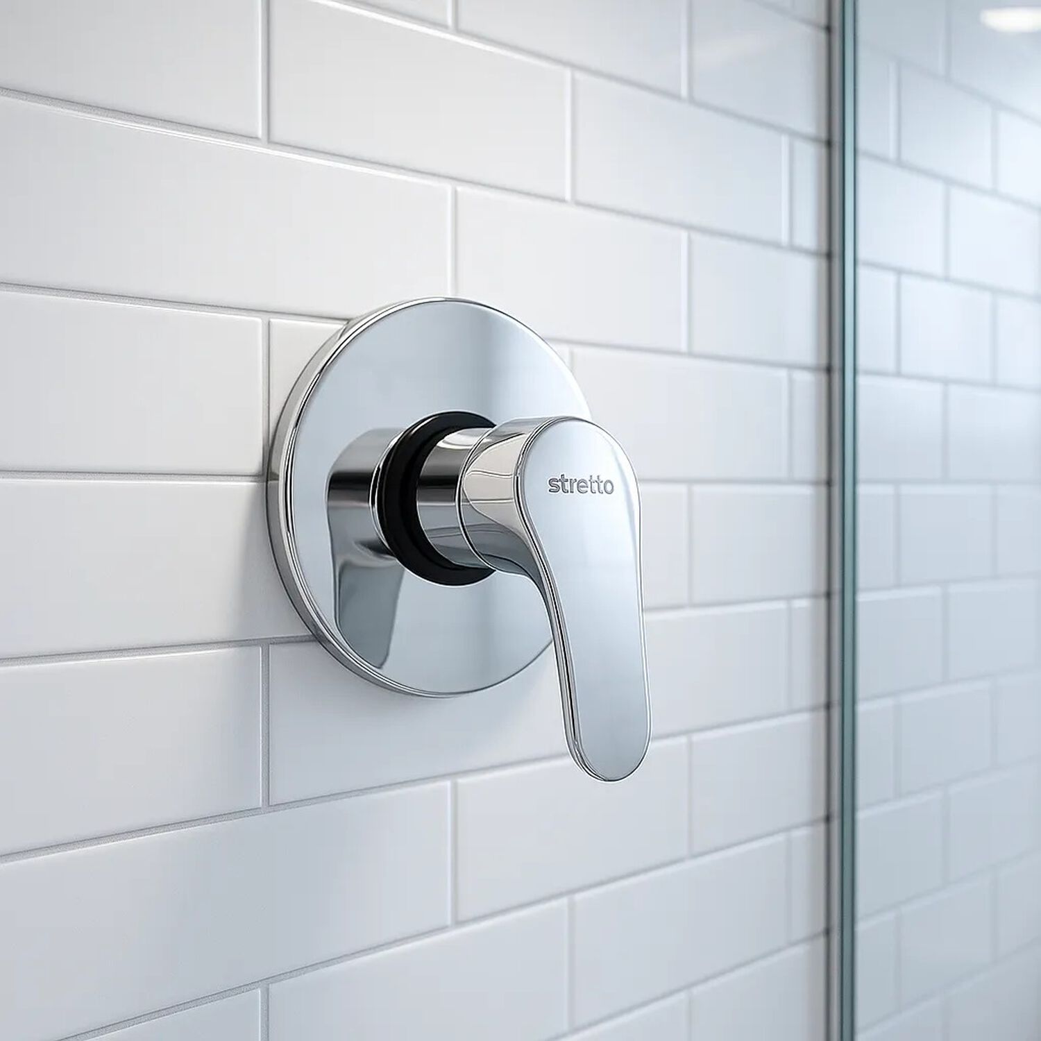 Monomando Llave Grifo Para Ducha Empotrado Modelo New Standard Marca Stretto image number 0.0