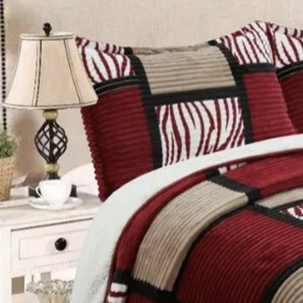 Manta Frazada T&eacute;rmica Chiporro Fundas Almohada 2 Plazas. Color Rojo image number 1.0