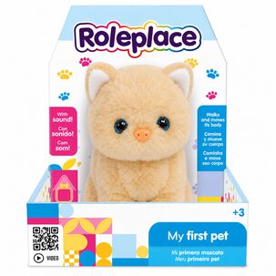 Peluche Gato Interactivo Amarillo Sonido Movimiento - Ps