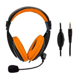 Audifono Gamer Jack 3.5 Negro Najaranja Loud