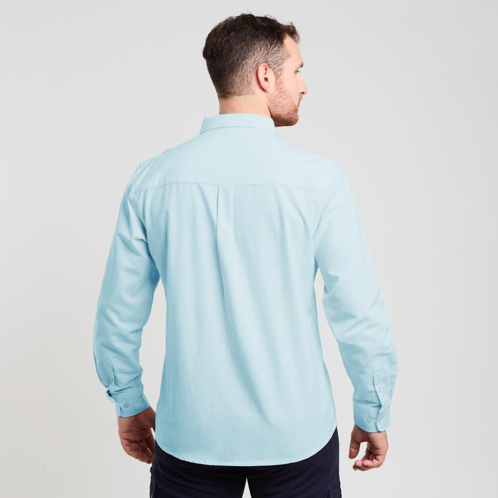 Camisa Lisa Regular Manga Larga Hombre Peroe image number 2.0