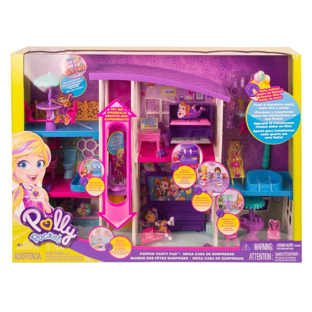 Casa De Muñecas Polly Pocket Mega Casa De Sorpresas image number 4.0