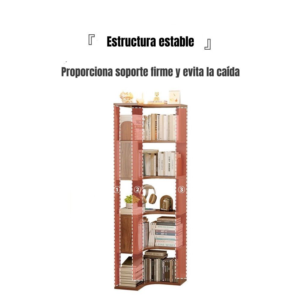 Biblioteca Librero Estanter&iacute;a Blanco 5 Niveles 170cm Ranger image number 7.0