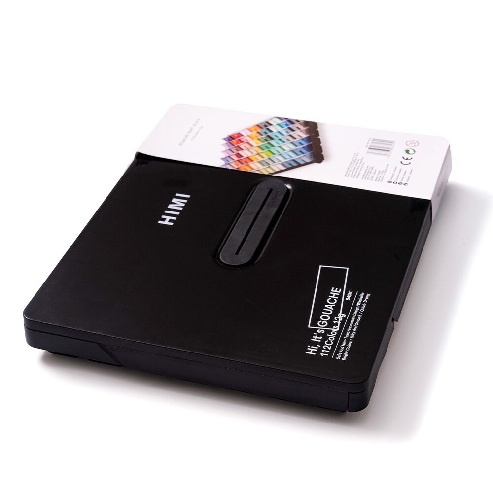 Himi Set Gouache 112 Colores Twin Cup 12g Estuche Negro image number 3.0