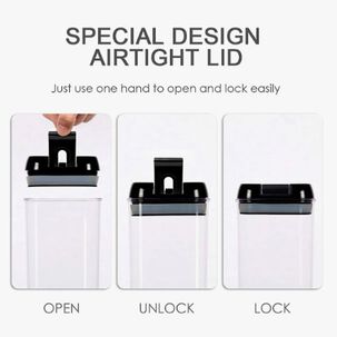 Set De 7 Contenedores Hermeticos De Plastico