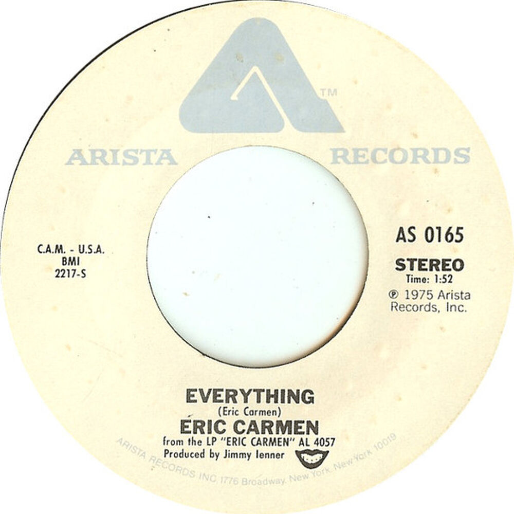 Eric Carmen - All By Myself | 7" Single Vinilo Usado image number 1.0