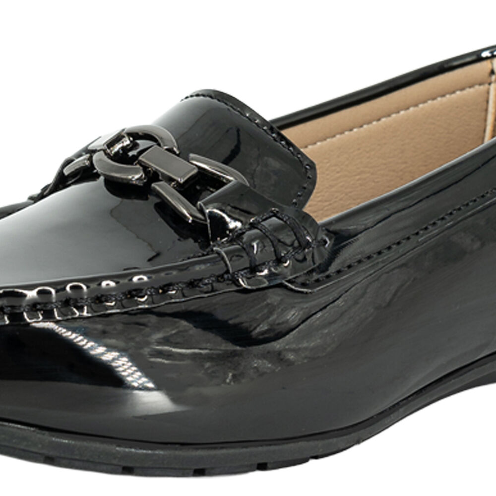 Mocasin Dam Negro Charol Alquimia image number 3.0