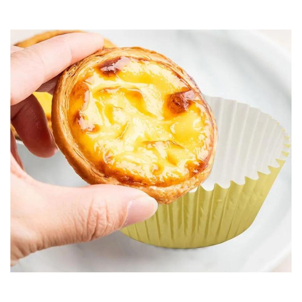 Moldes Cupcakes Papel Color Amarillo 48un Cotillon Celebraci&oacute;n image number 1.0