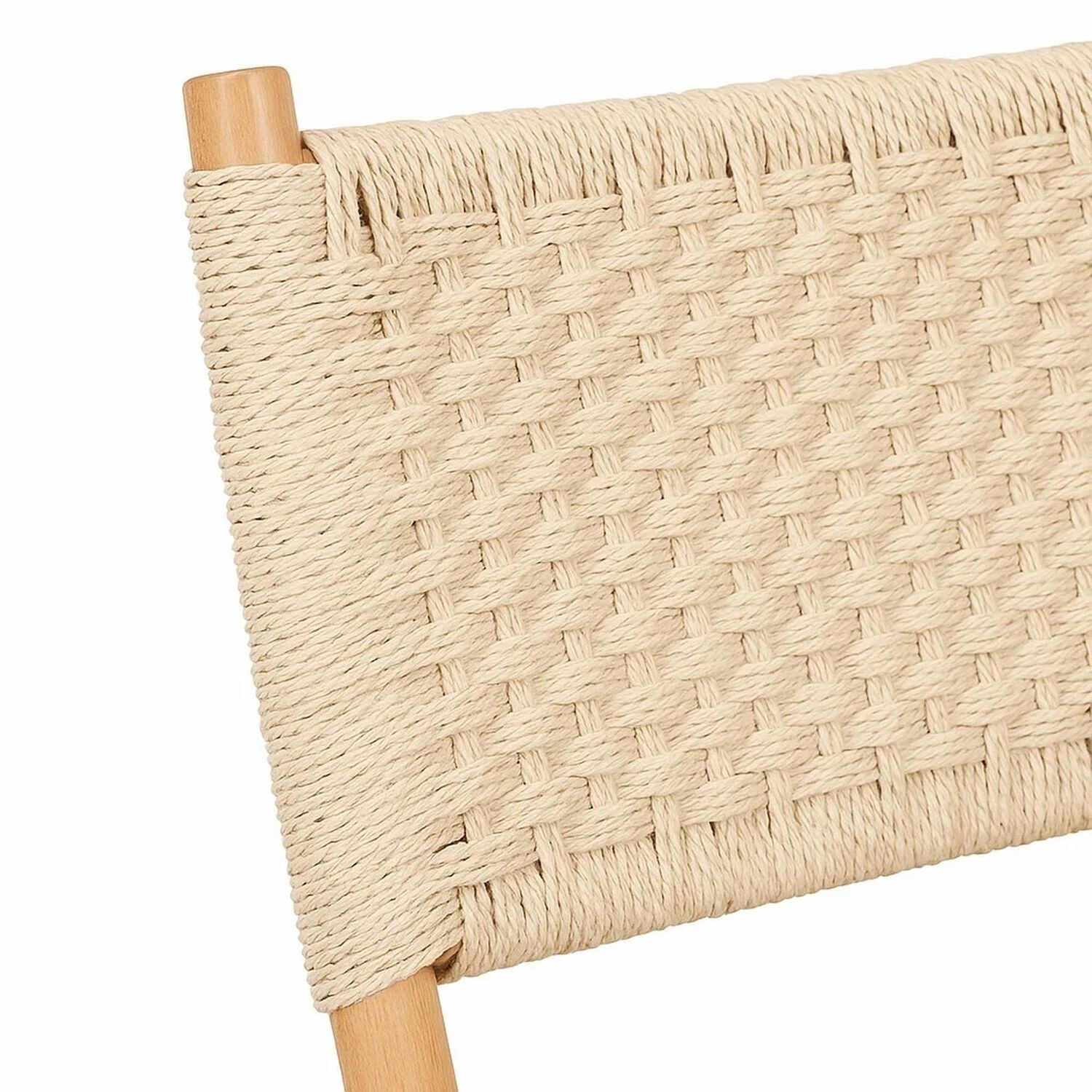 Silla Nido Plegable De Madera Rattan Natural image number 5.0