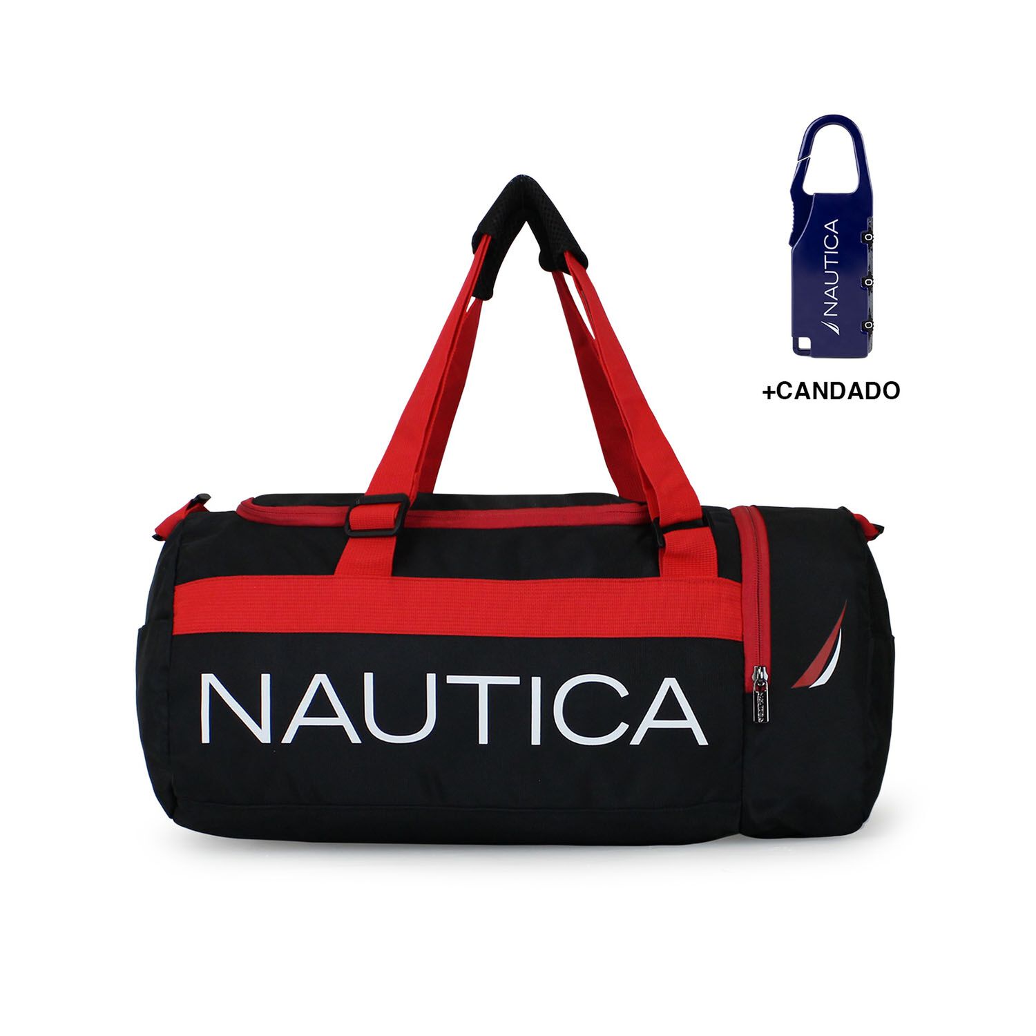 Bolso Valar Negro Nautica + Candado image number 0.0