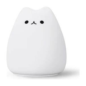 Lampara Led Silicona Gato Kawaii Luz Nocturna Espanta Cuco