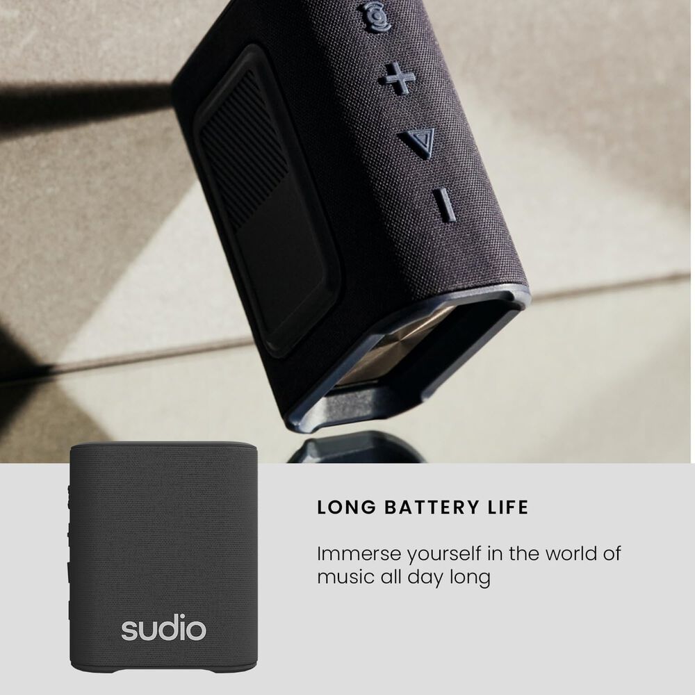 Parlante Sudio Premium S2 Tws Bluetooth Black Edition 7h image number 7.0