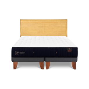 Cama Europea Cic Linea Premium / 2 Plazas / Base Dividida + Respaldo