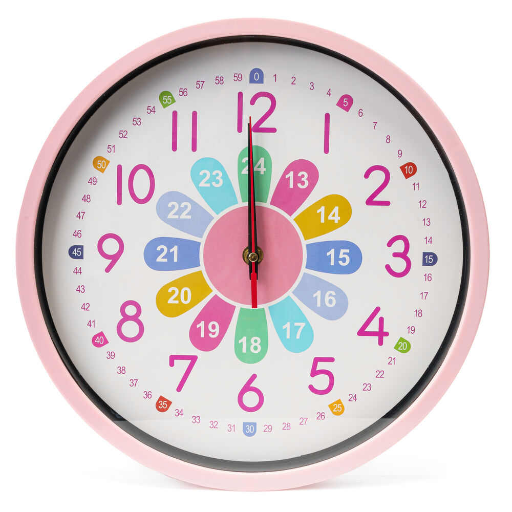 Reloj De Pared Infantil Rosa Chinitown image number 1.0