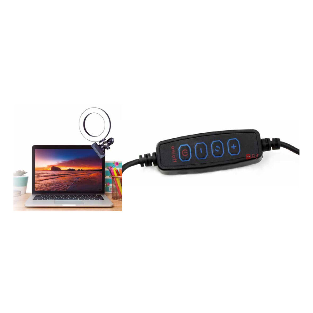 Aro De Luz Led Para Celular Con Control De Luz Y Clip - Ps image number 1.0
