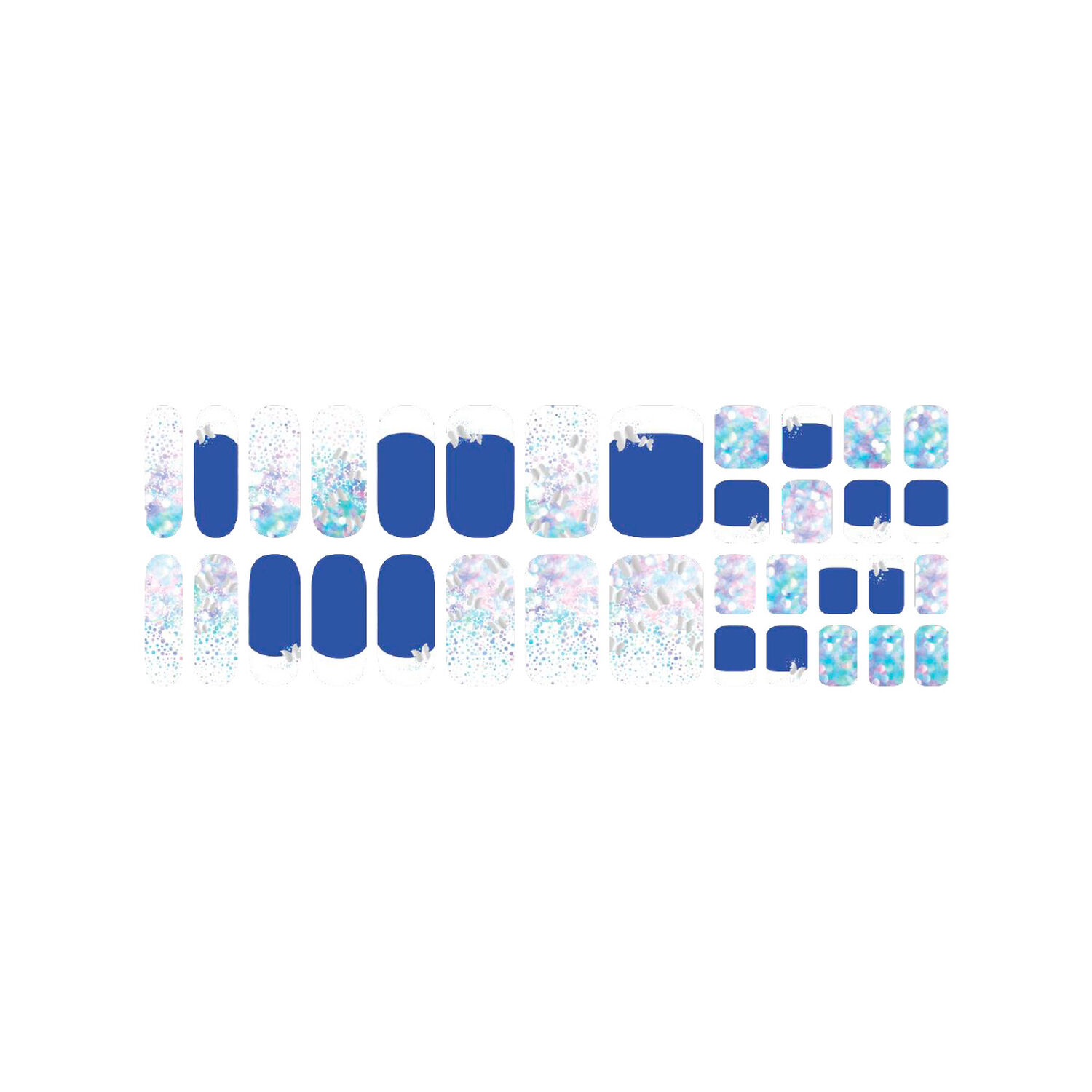 U&ntilde;as Sticker Efecto Gel Tiolla Twinkle Butterfly image number 0.0