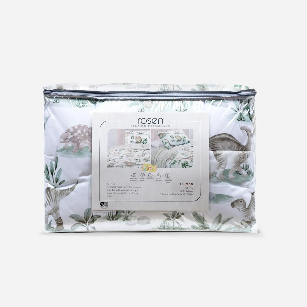 Plum&oacute;n Infantil Rosen Kids Dinos / 1.5 Plazas image number 3.0
