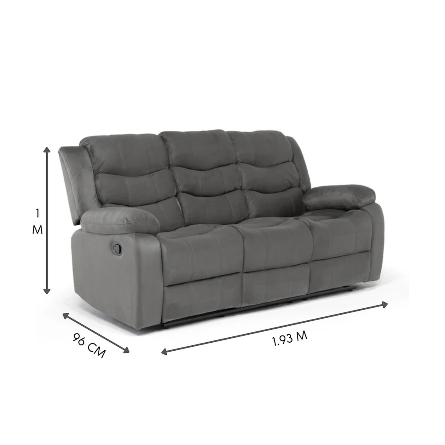 Living 3 Cuerpos Reclinable Norman + 2 Berger Norman image number 3.0