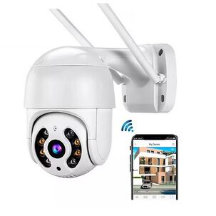 Camara Ip Wifi 1080p Gira 320 Domo Ptz Impermeable Hd Blanco