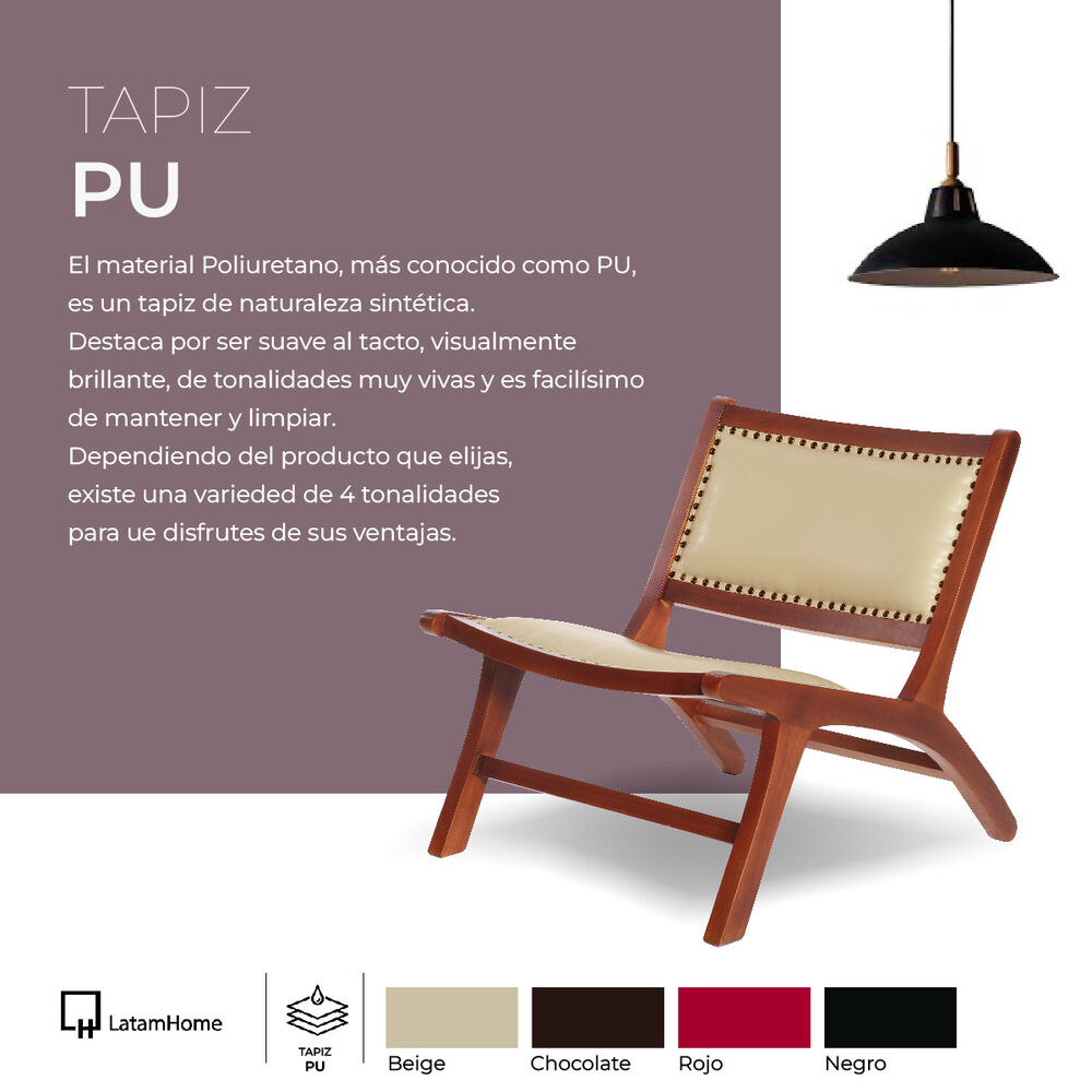 Sofa Ancona 2 Cuerpos Pu Grano Chocolate image number 5.0