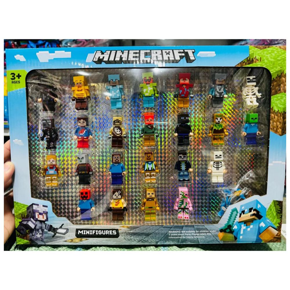 Juguete Set 24 Figuras Armables 7cm Bloques Myworld Infantil image number 0.0