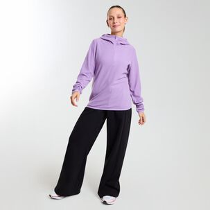 Polerón Deportivo Waffle Cuello Alto Con Capucha Mujer Wetland