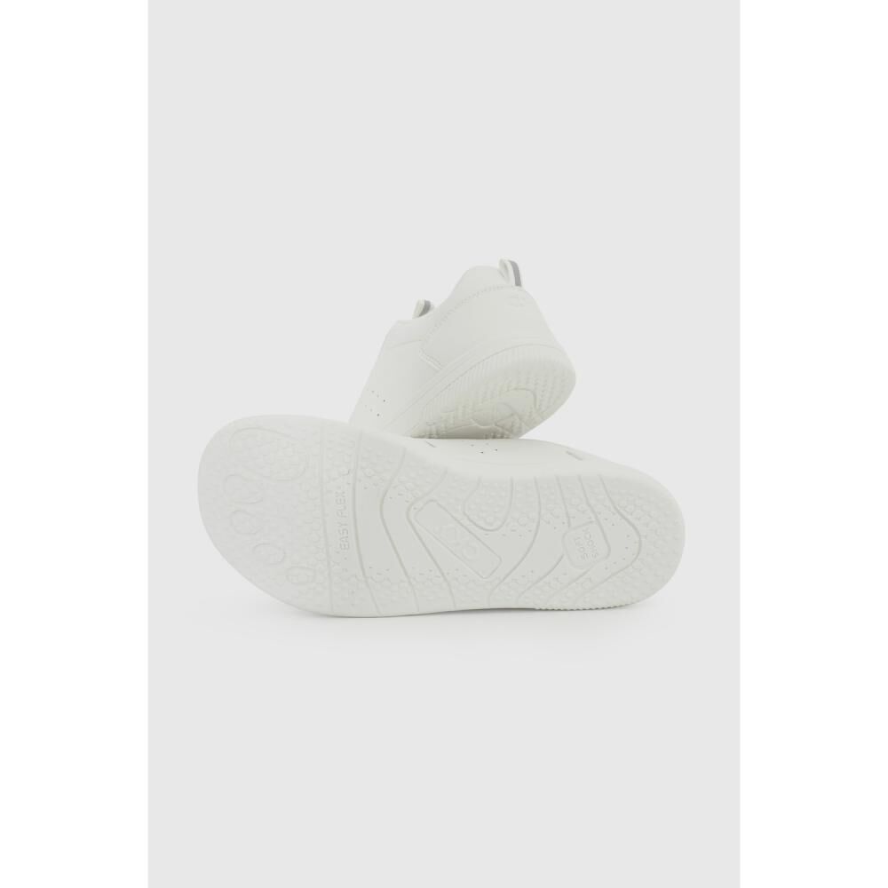 Zapatilla Zapato Escolar Blanca Colloky image number 2.0