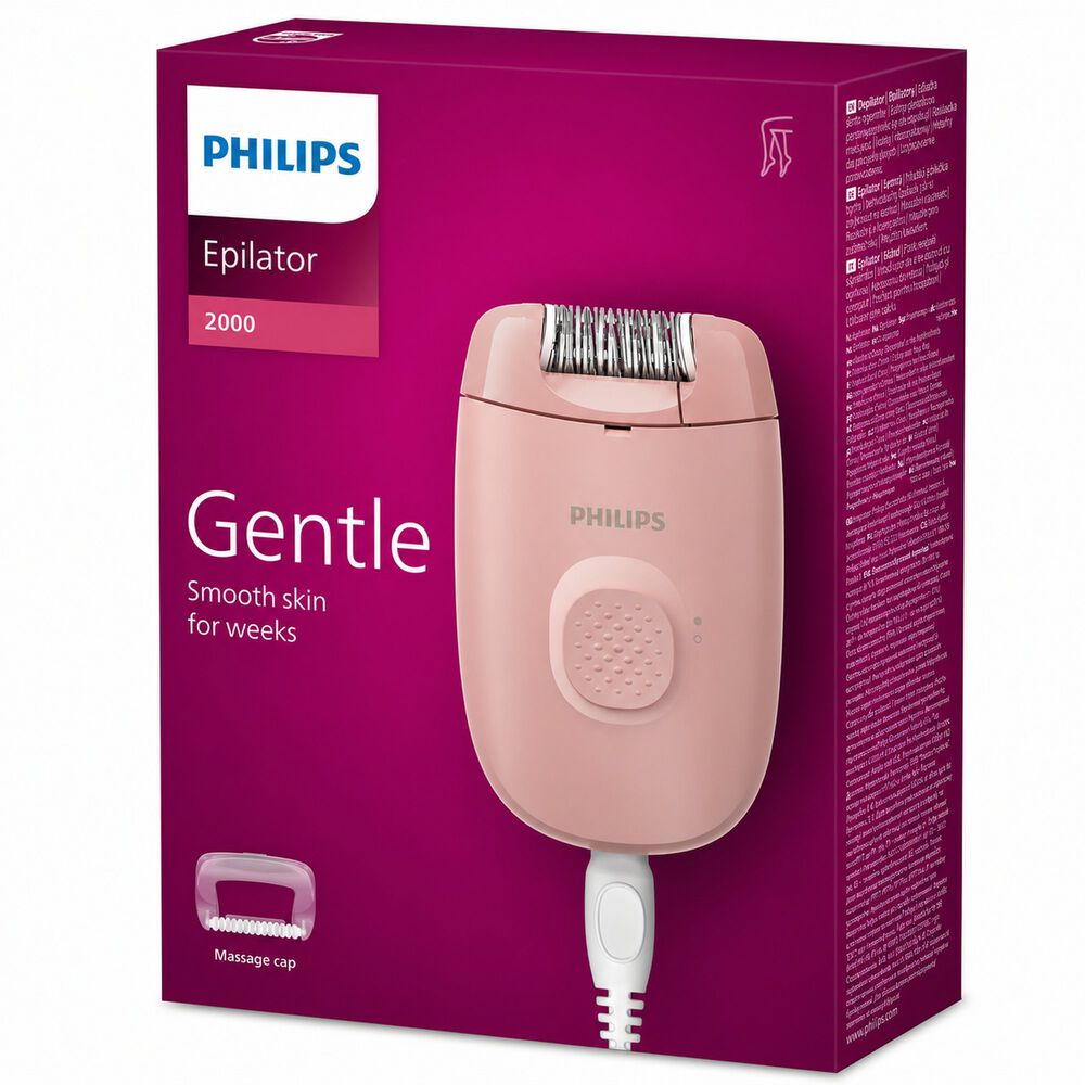 PHILIPS Depiladora Philips Bre227 Serie 2000 Con Masajeador