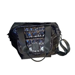 Bolso De Mano Acolchado Con Bolsillo Frontal