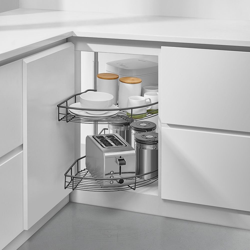 Rotonda Media Luna Puerta 450 Mm Antracita image number 1.0