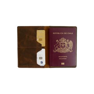 Porta Pasaporte De Cuero