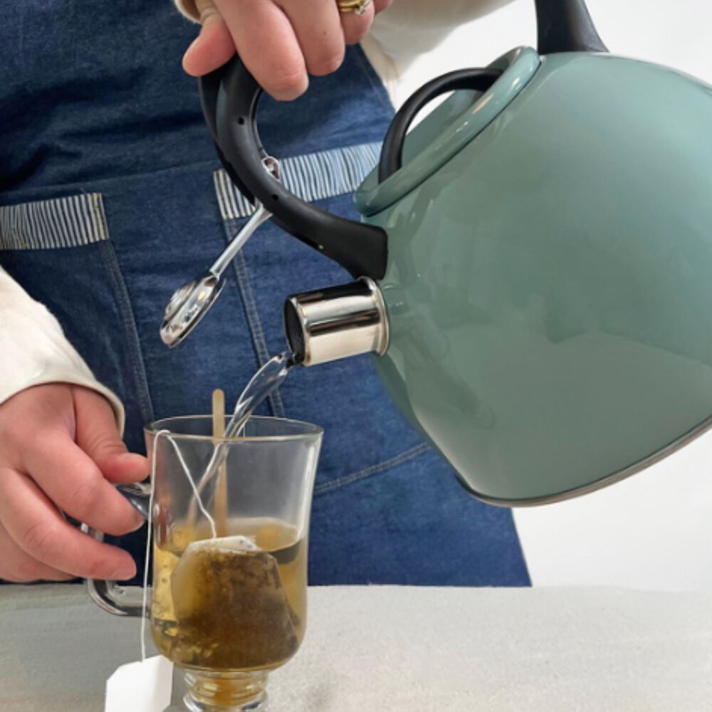 Tetera Acero Inoxidable Con Silbato Wens 3l Turquesa image number 2.0