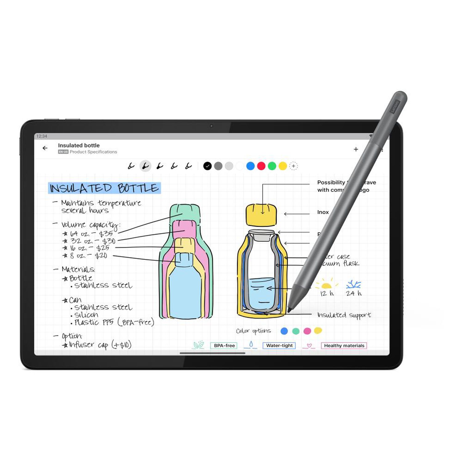 Tablet 11" Lenovo Tab M11 Lte / 4 GB RAM / 128 GB / Luna Grey + Folio Case +  Pen image number 3.0