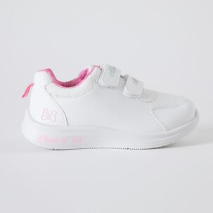 Zapatilla Escolar Niña Minnie Blanco