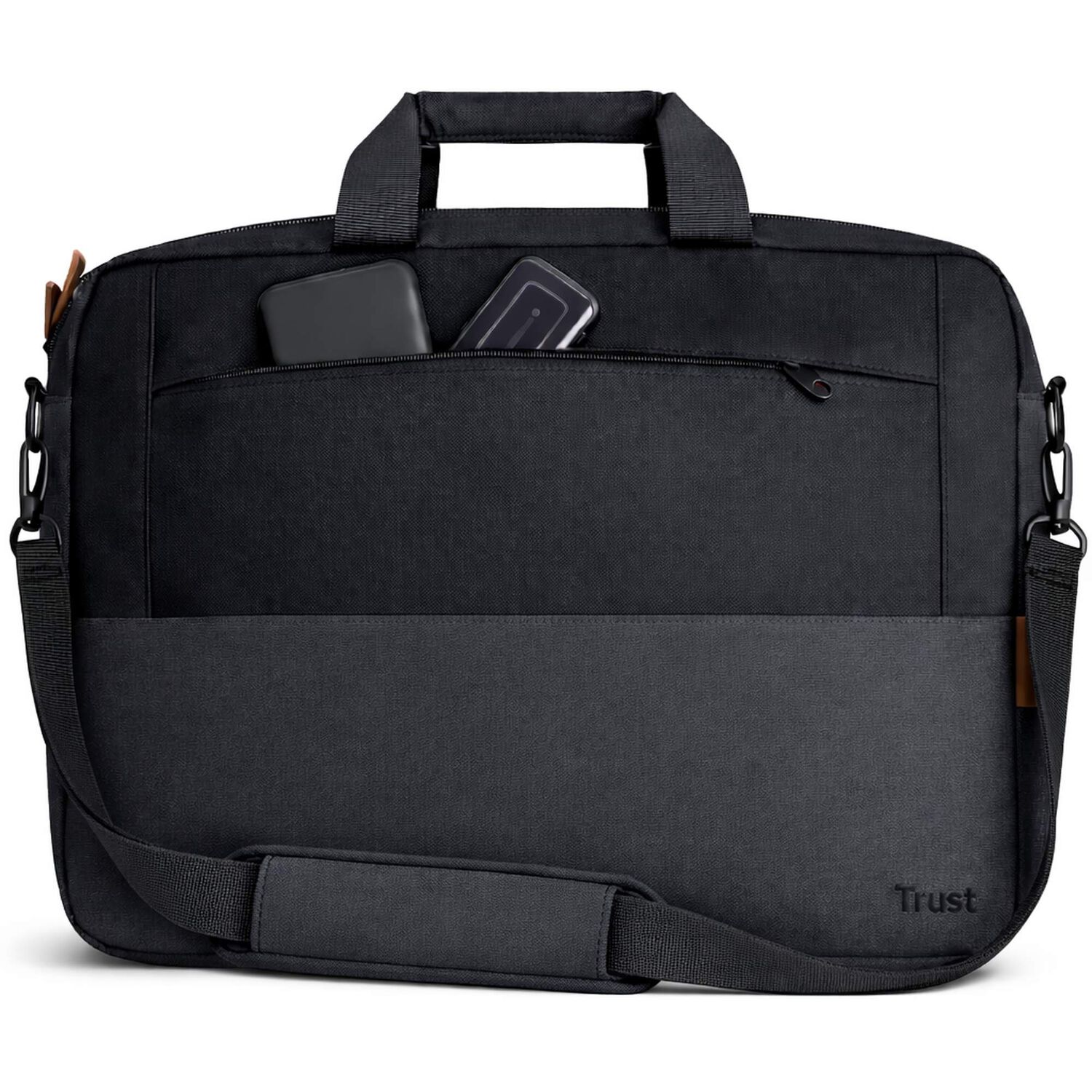 Bolso Notebook Trust Lisboa 16" Max Ultradelgado Black image number 1.0