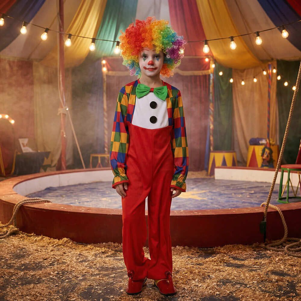 Disfraz Cosplay Payaso Buf&oacute;n Ni&ntilde;o image number 9.0