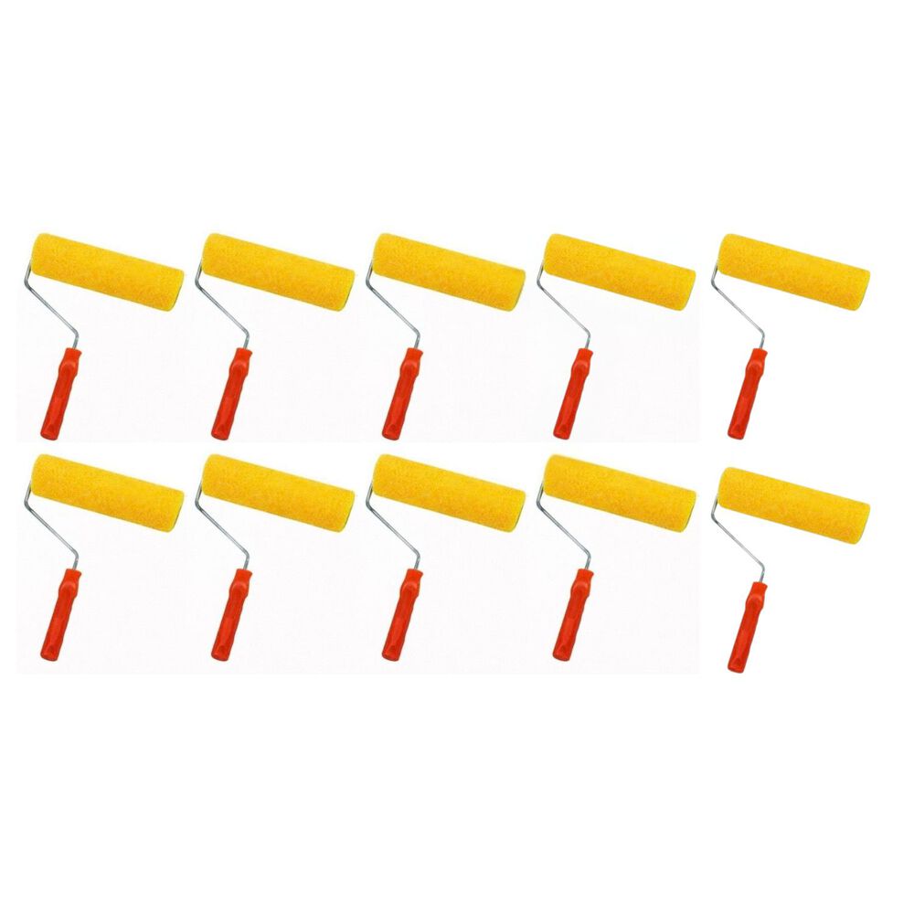 Set 10 Rodillos Esponja 9 Pulgadas Mango Plastico Pintar image number 0.0
