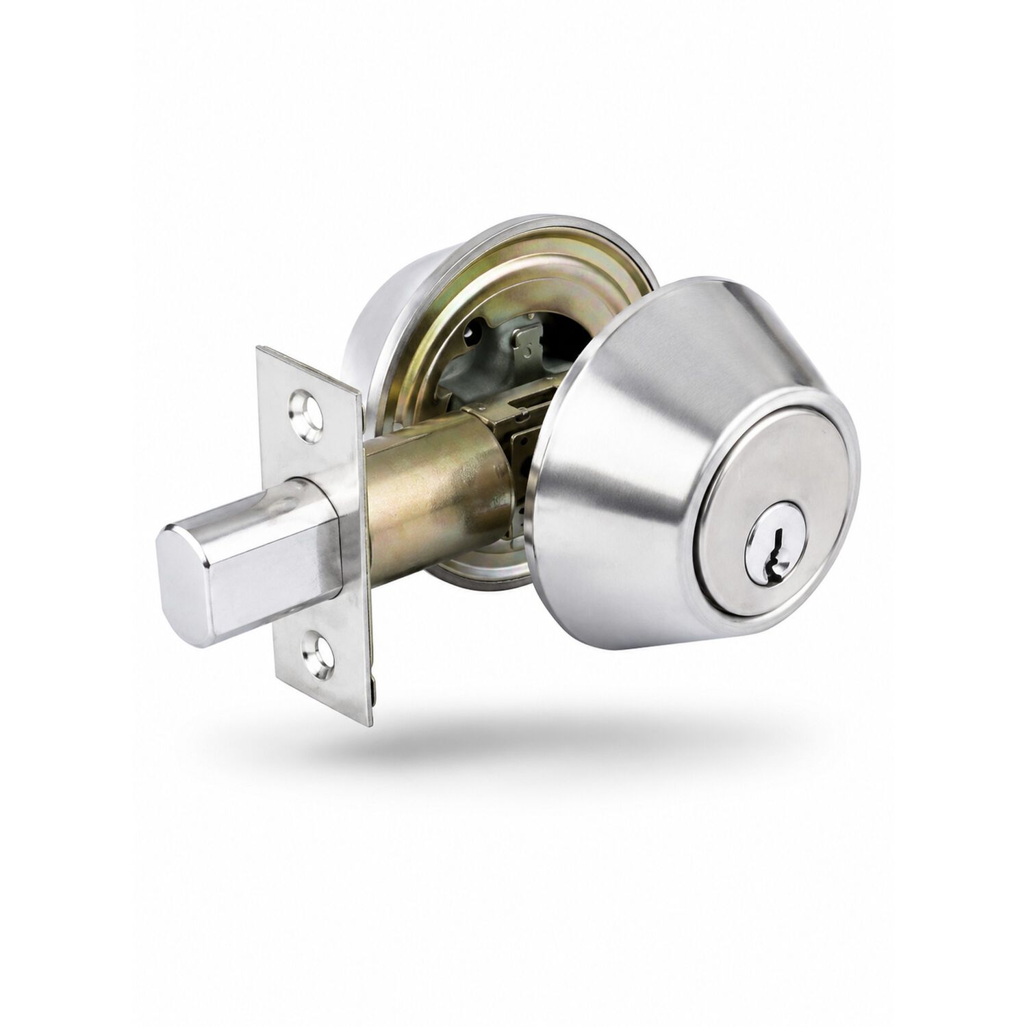 Cerradura Chapa Seguridad Cerrojo Simple Acero Inox 35-50mm image number 0.0