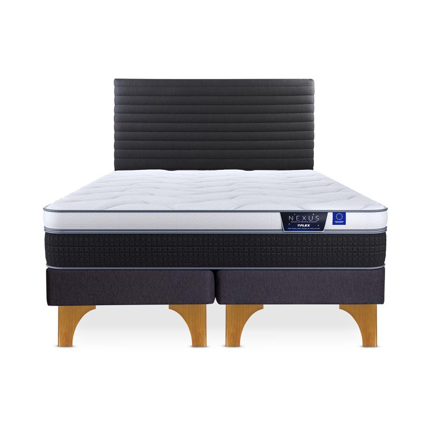 Cama Europea Flex Nexus / King / Base Dividida + Respaldo image number 0.0