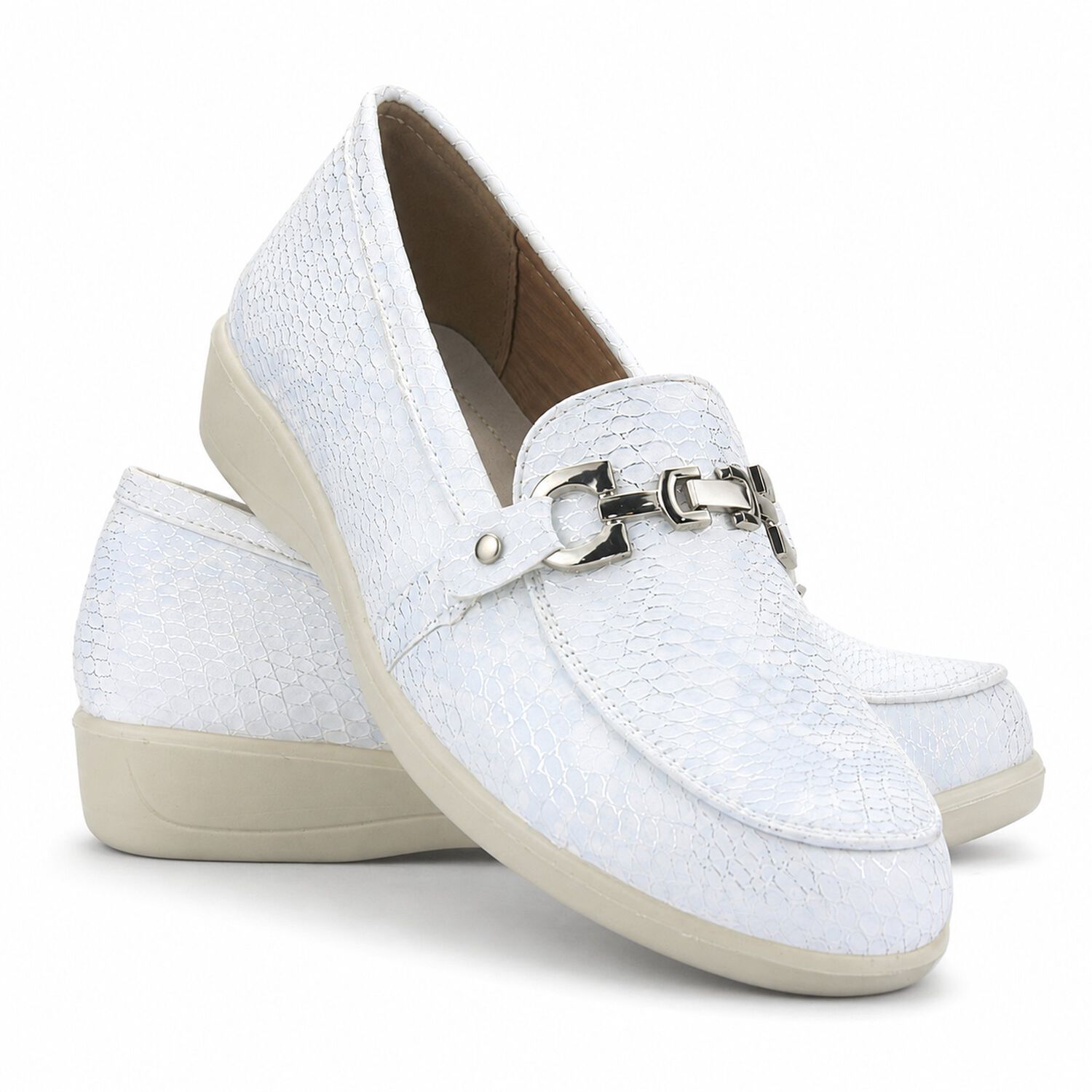 Mocasin Blanco Mujer Casual Chalada Denzen image number 6.0
