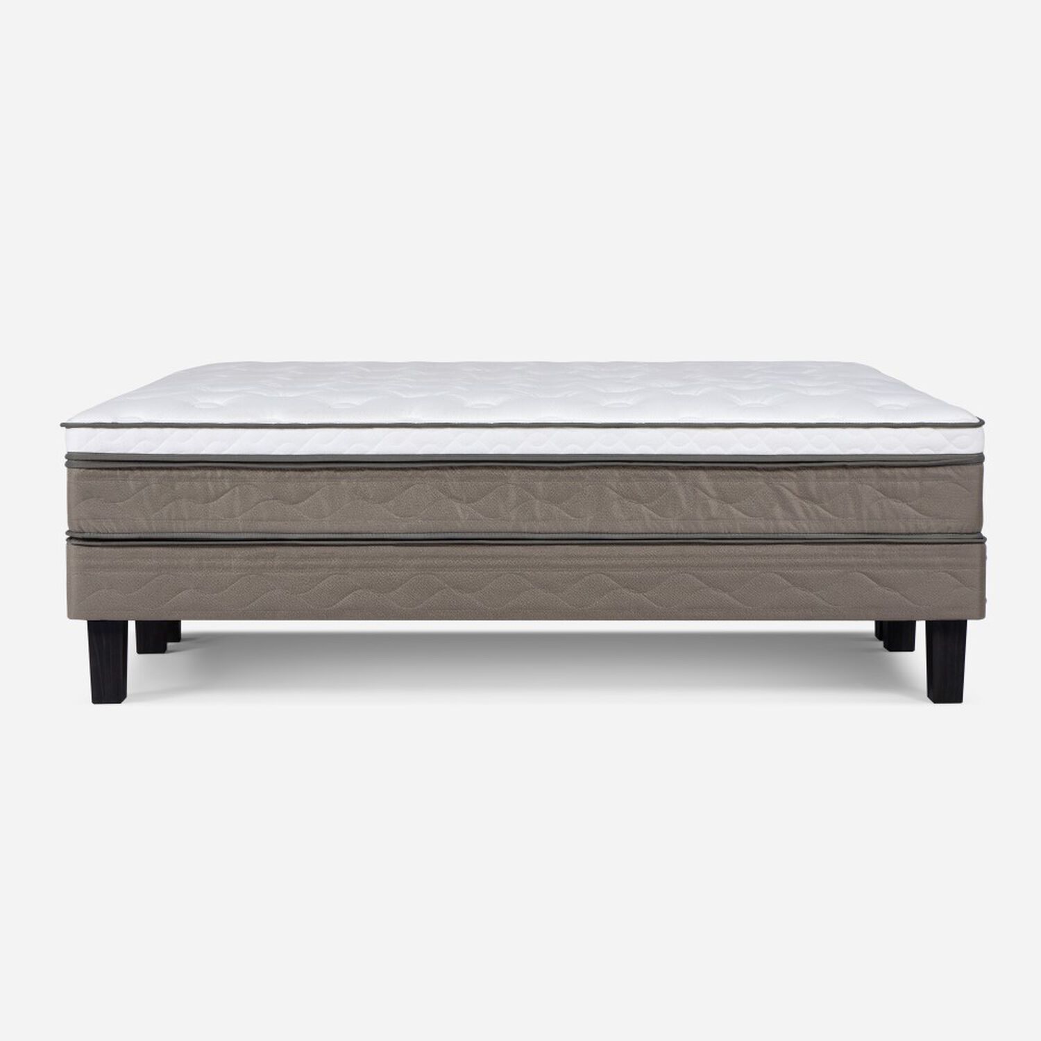 Cama Europea Rosen New Style 6 / 2 Plazas / Base Dividida + Set De Maderas Milan image number 3.0