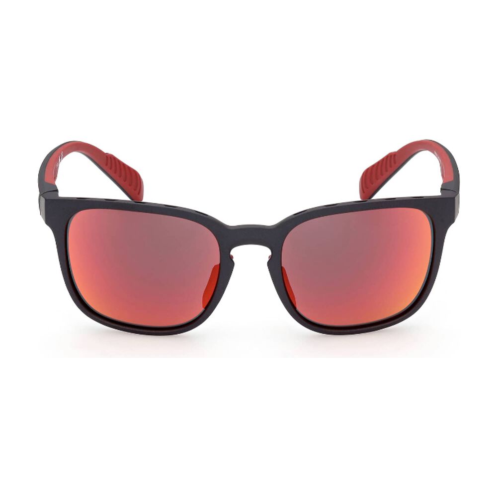 Lentes De Sol Matte Black Espejados Adidas Sport image number 0.0