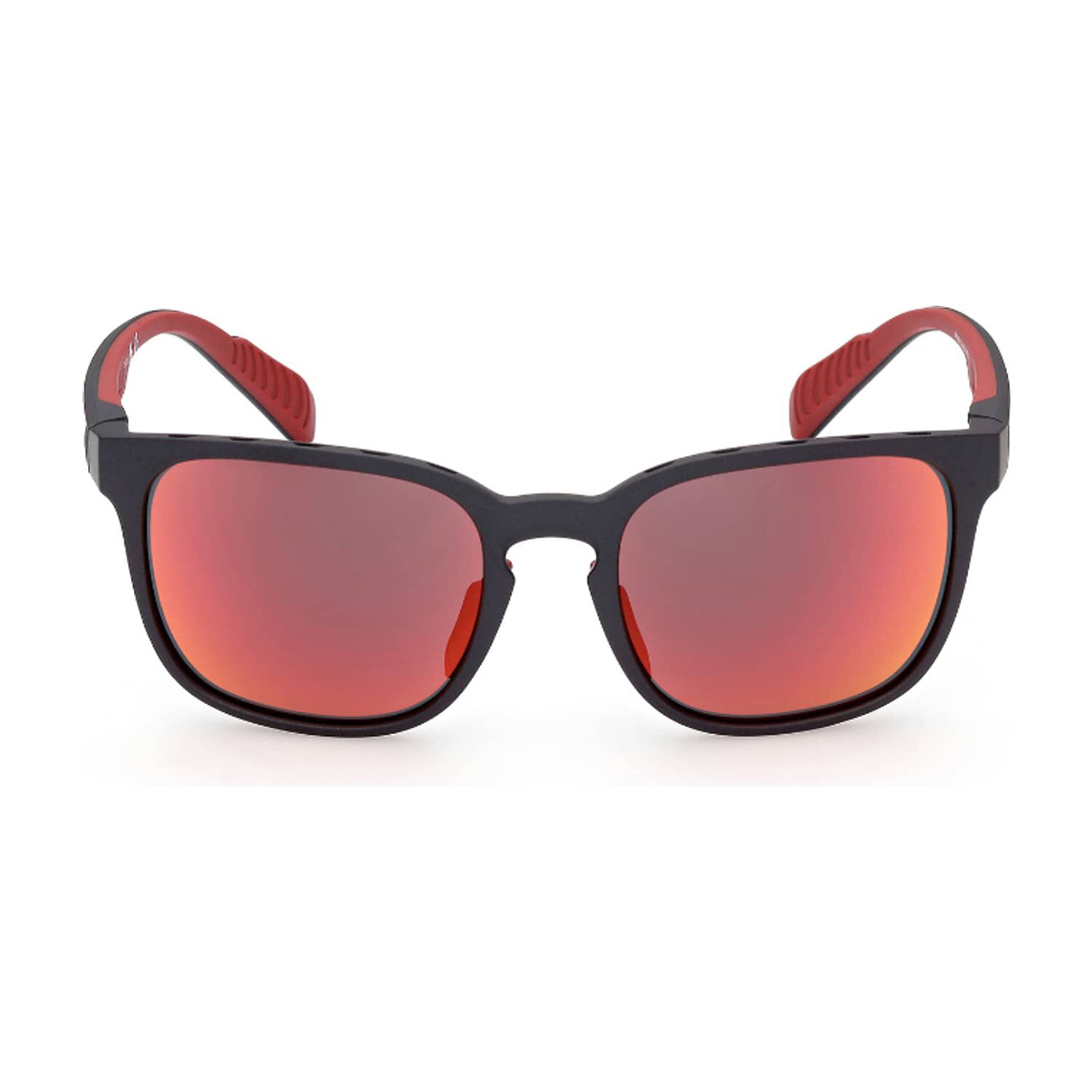 Lentes De Sol Matte Black Espejados Adidas Sport image number 0.0