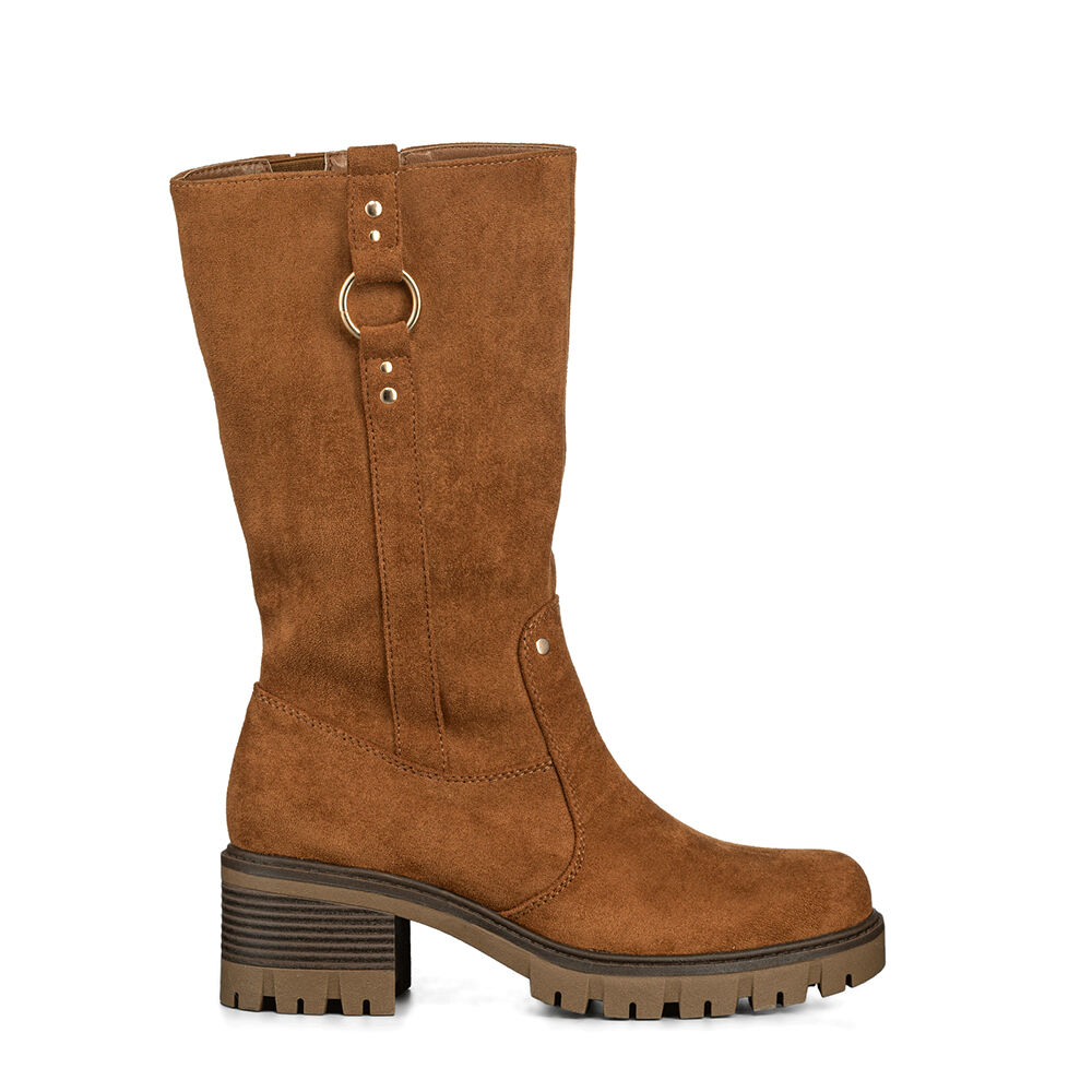 Botas Largas Casual De Gamuza Vintage Mujer Weide Hx513 image number 4.0