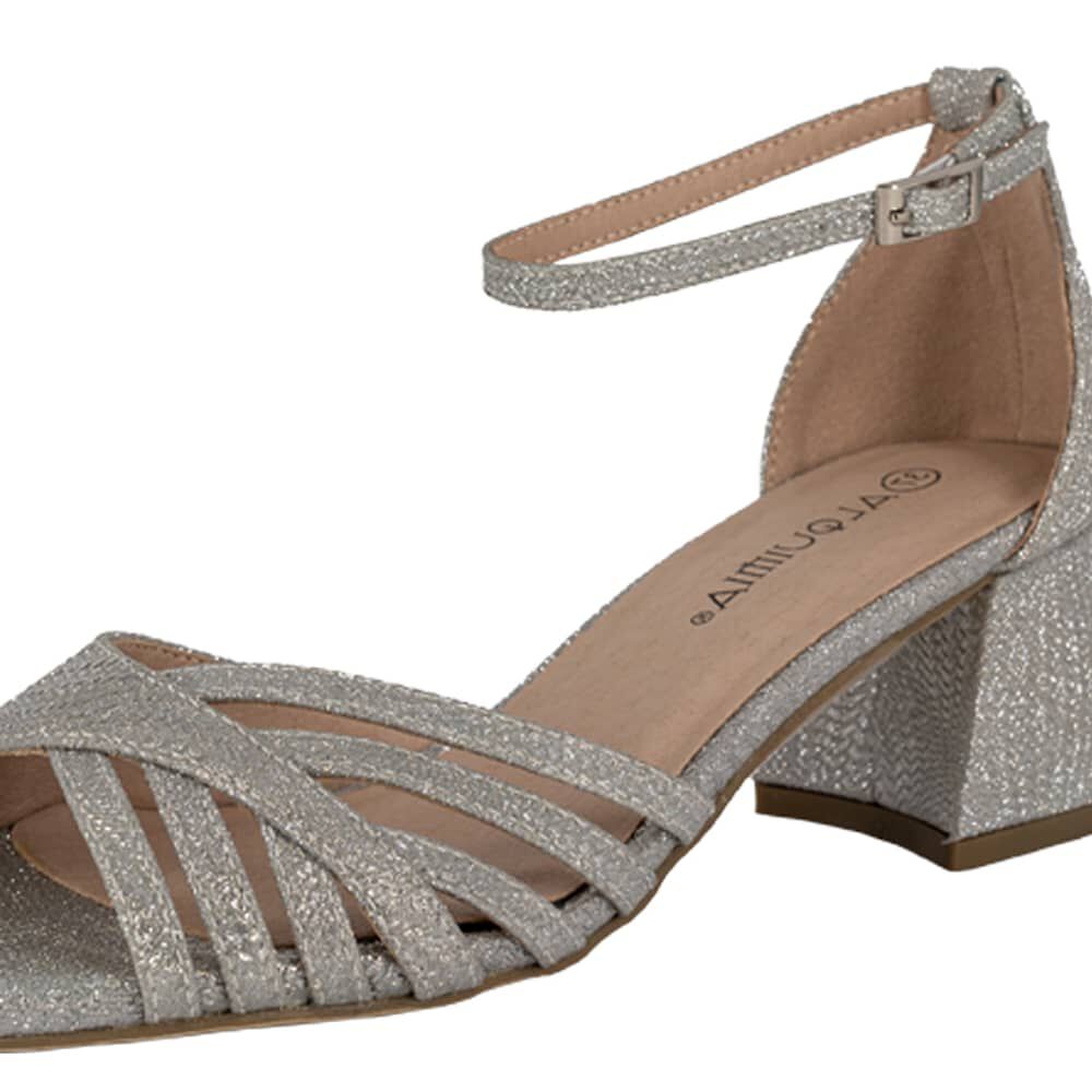 Sandalia De Vestir Pilar Plateado Alquimia image number 3.0