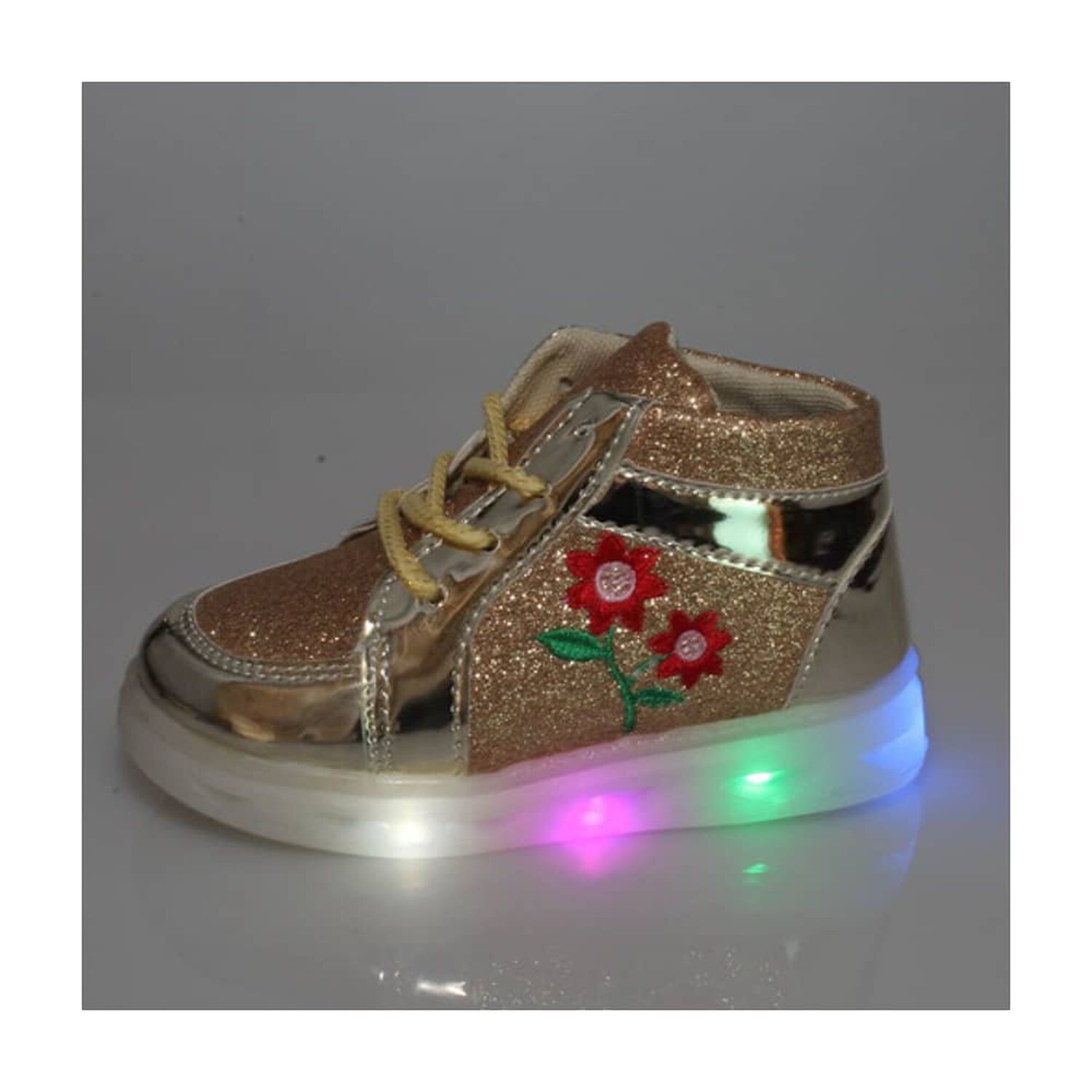 Zapatilla Con Luces Dorado Via Franca Art: 10252gold image number 9.0