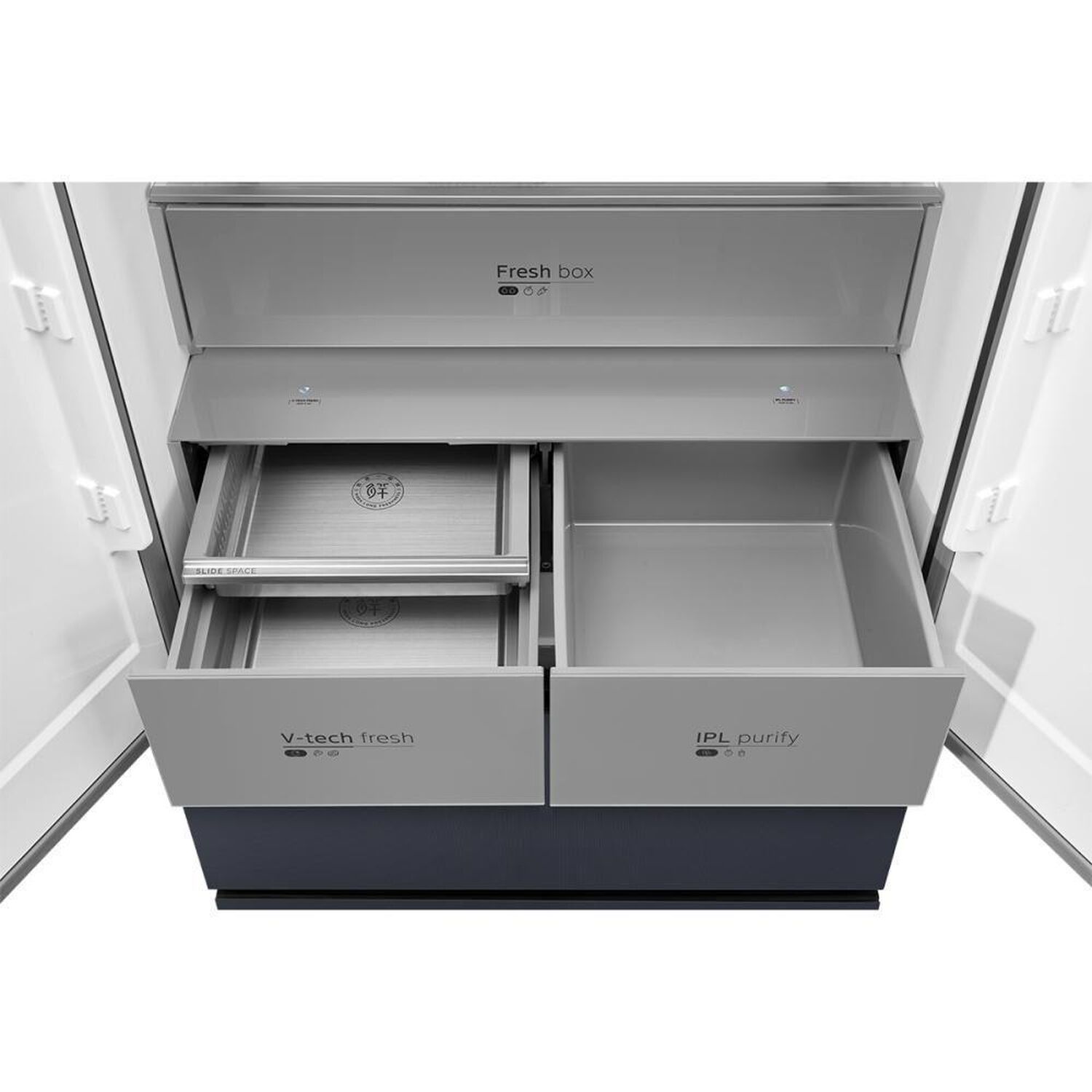Refrigerador PERFECT FIT French Door Midea MDRFD705BIE70 / No Frost / 526 Litros / D image number 4.0